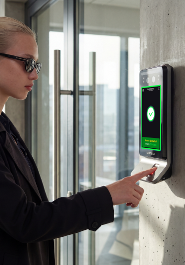 Fingerabdruck biometrische Zugangsberechtigung