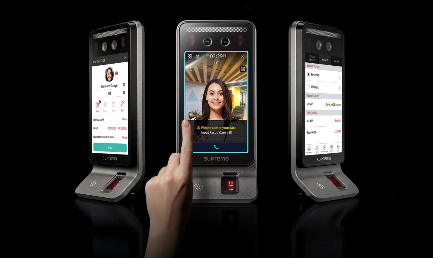 BioStation 3 Max Interaktives 7" Touchdisplay