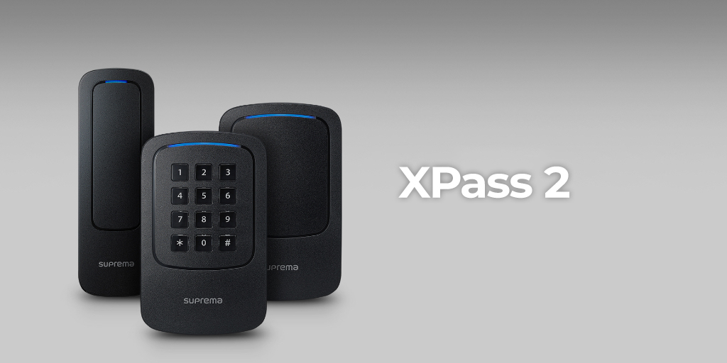 Compact Outdoor RFID Reader - XPass 2 | Suprema
